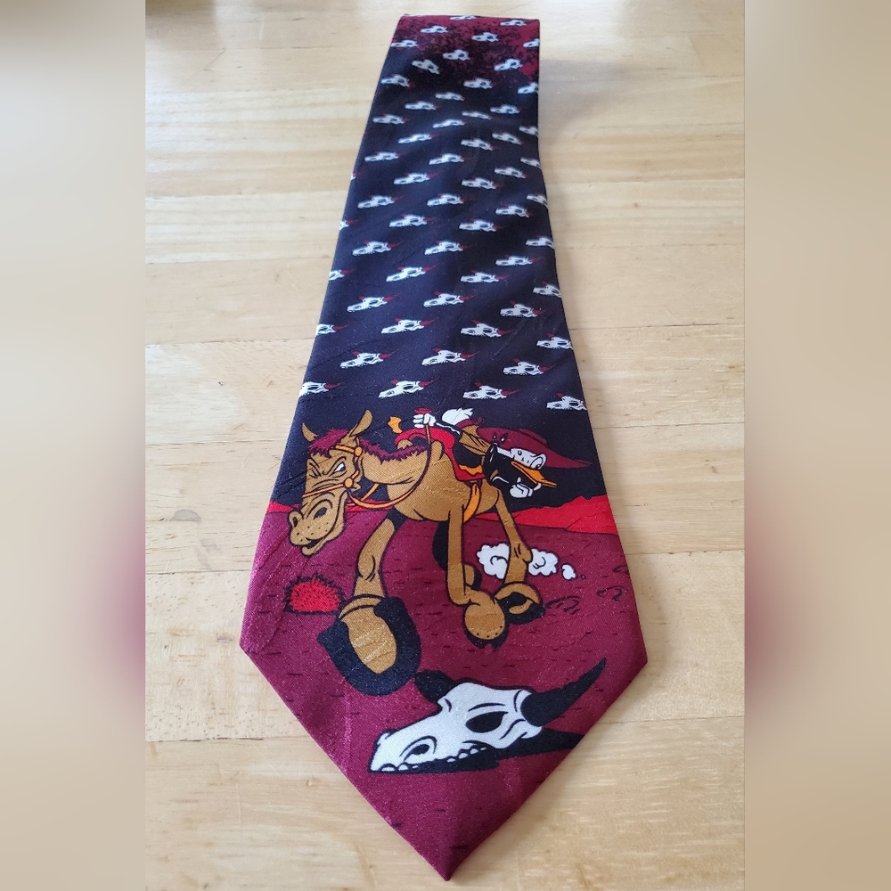 DONALD DUCK & ROVER BOY Mens Tie